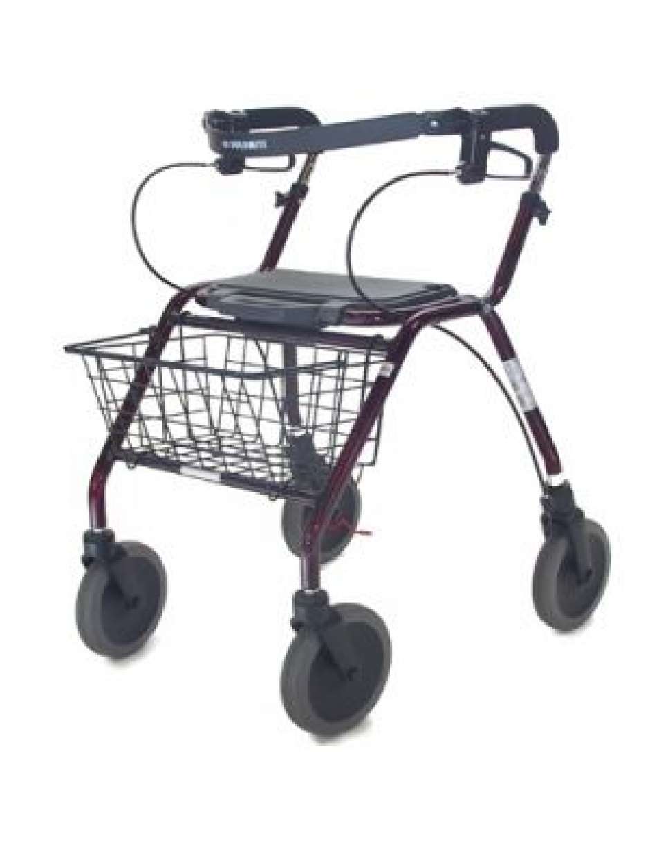 Dolomite Legacy Standard Rollator Red Davisville Home Health Care