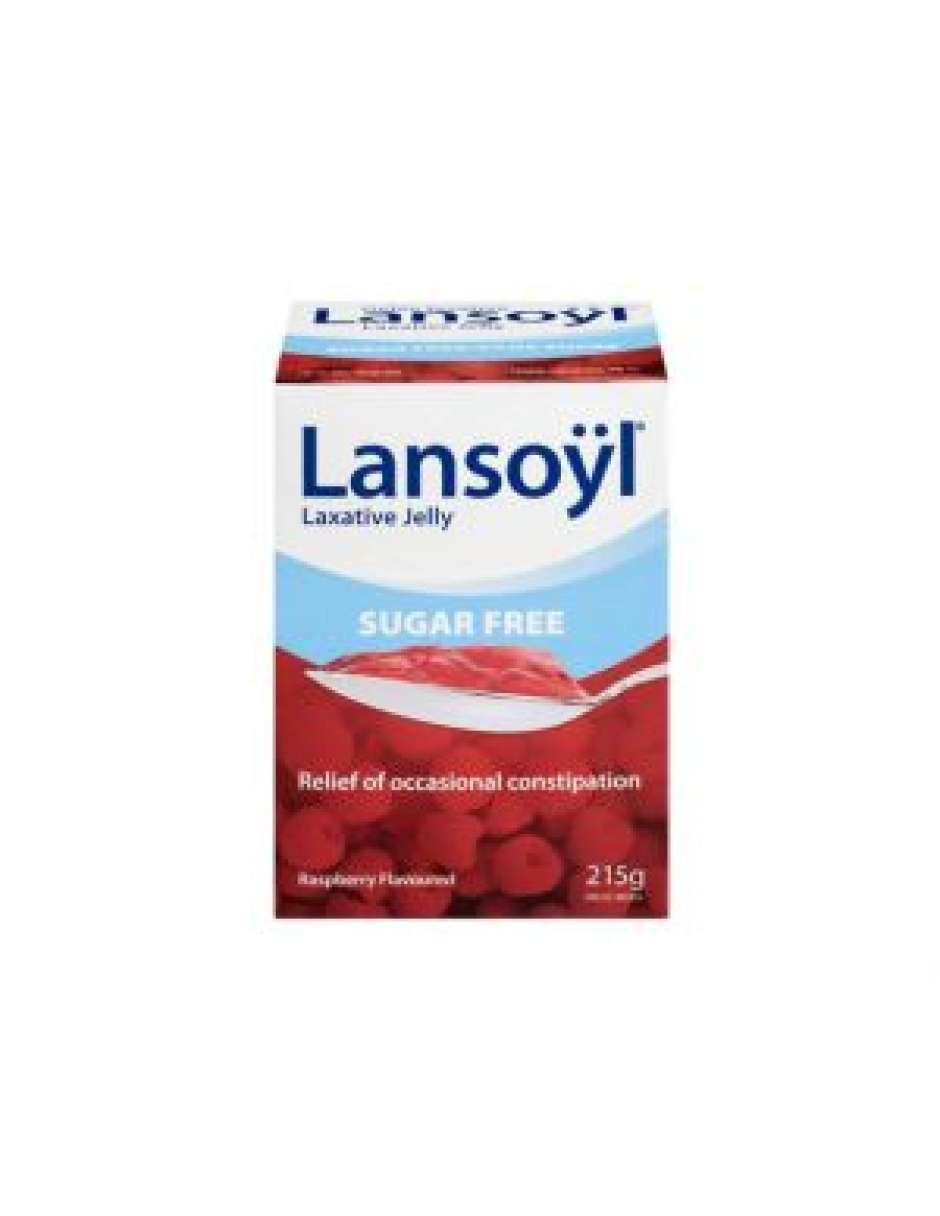 Lansoyl Laxative Jelly Raspberry Flavoured Sugar Free 215g Davisville Home Health Care