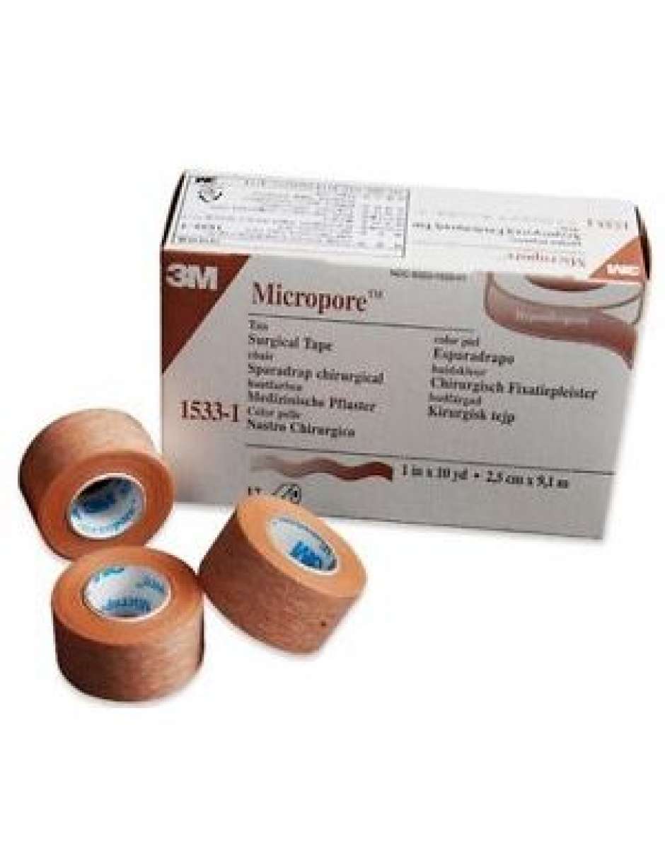  3M Micropore Surgical Paper Tape 2X10 Yd Tan Hypoallergenic -  Model 1533-2 : Health & Household