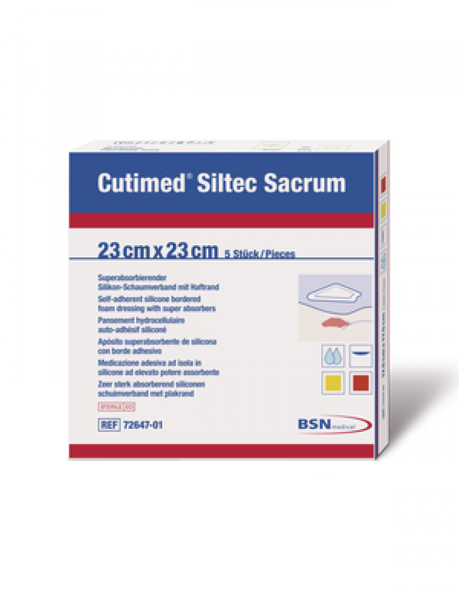 Cutimed Siltec B 7264700 Foam Dressing With Super-Absorbers And ...