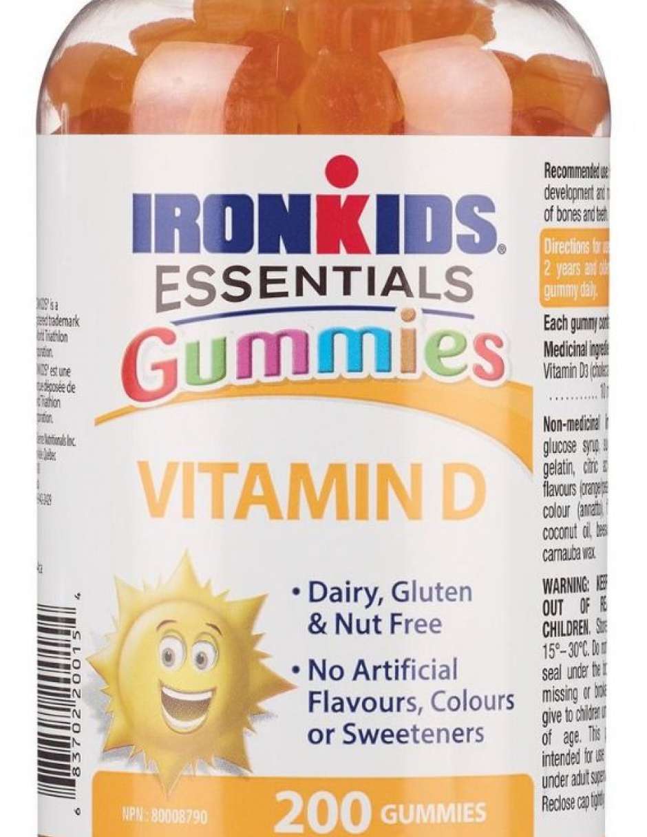 Iron Kids Essentials Vitamin D 400 IU Gummies Btl/200 Davisville Home
